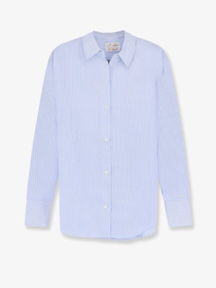 MC2 SAINT BARTH Cristal Cotton Shirt With Striped Pattern