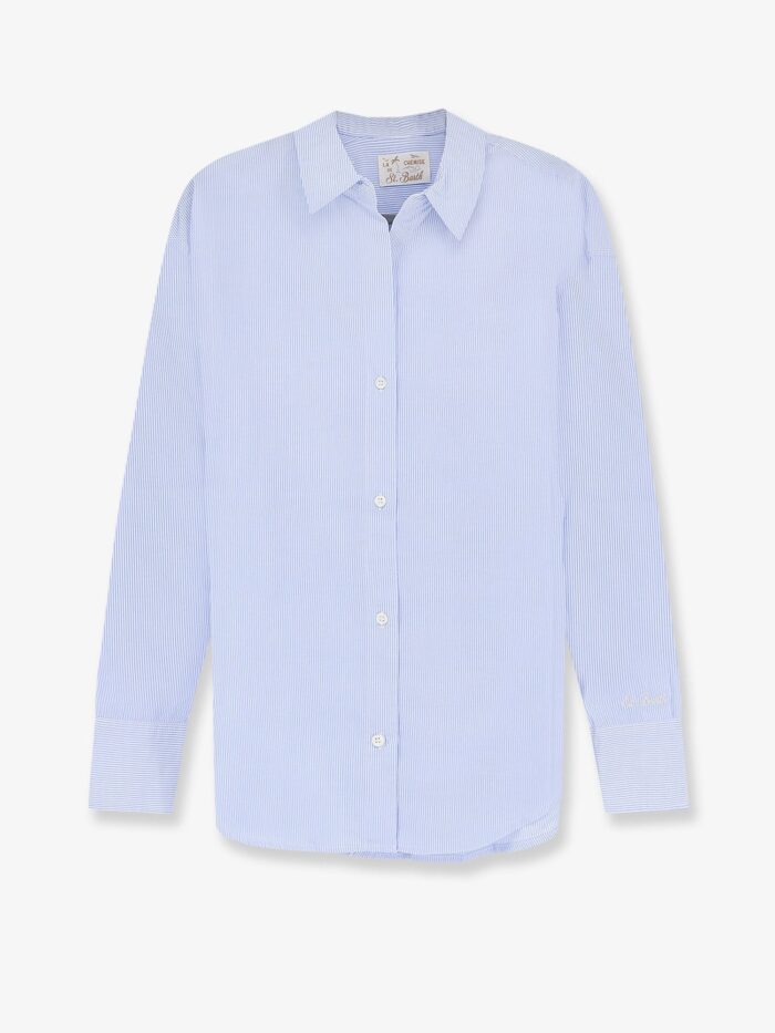 MC2 SAINT BARTH Cristal Cotton Shirt With Striped Pattern