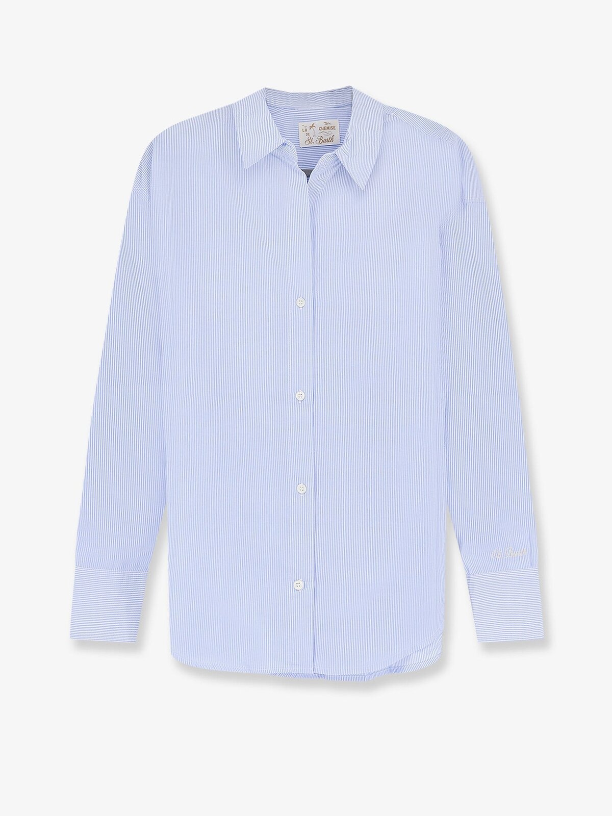 MC2 SAINT BARTH Cristal Cotton Shirt With Striped Pattern