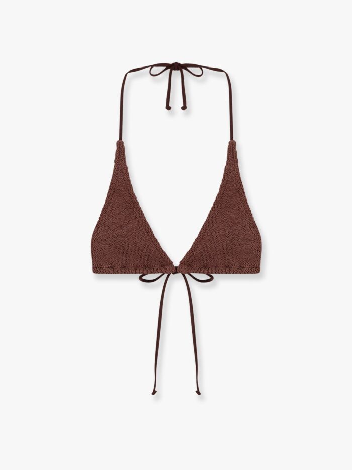 MC2 SAINT BARTH Guiana Crinkle Nylon Bikini Top