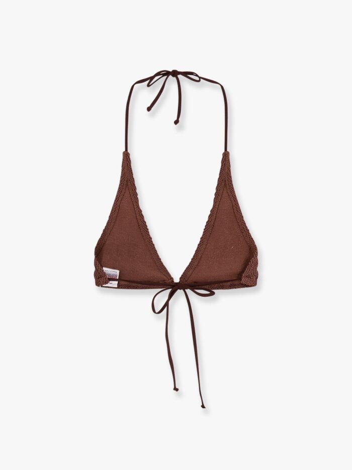MC2 SAINT BARTH Guiana Crinkle Nylon Bikini Top