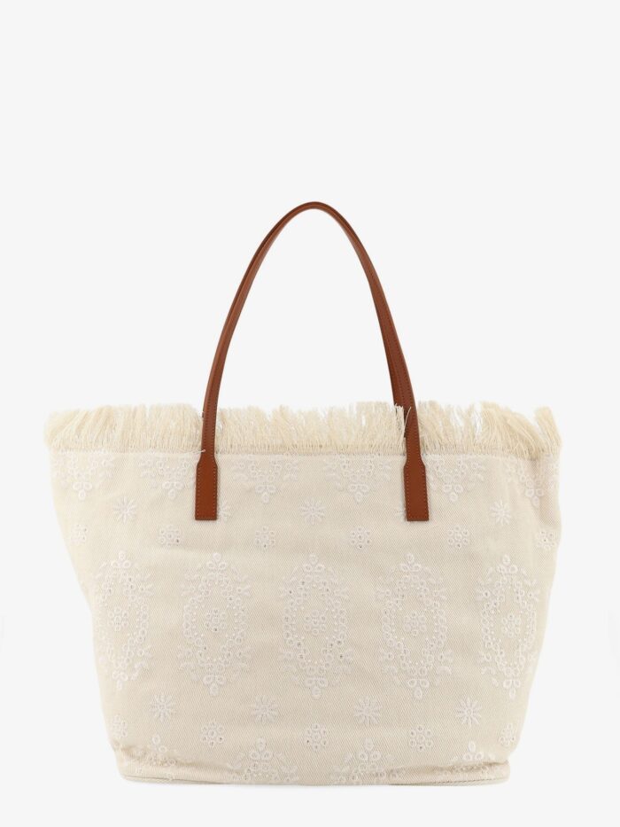 MC2 SAINT BARTH Le City Bag Canvas Shoulder Bag With All-over Embroidery