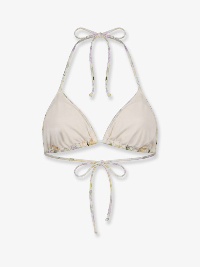 MC2 SAINT BARTH Leah Bikini Top With Lemony Flower Print