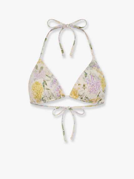MC2 SAINT BARTH Leah Bikini Top With Lemony Flower Print