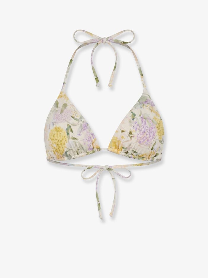 MC2 SAINT BARTH Leah Bikini Top With Lemony Flower Print