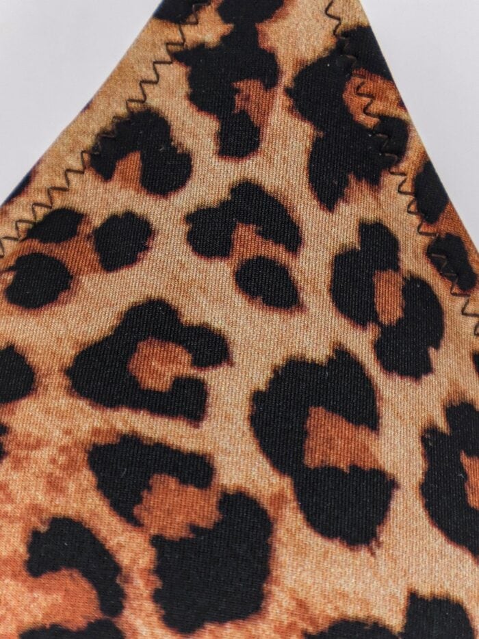 MC2 SAINT BARTH Leah Nylon Bikini Top With Animal Print