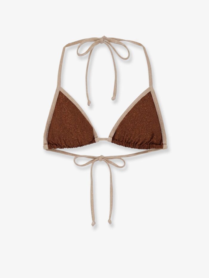 MC2 SAINT BARTH Leah String Bikini Top With Lurex Effect