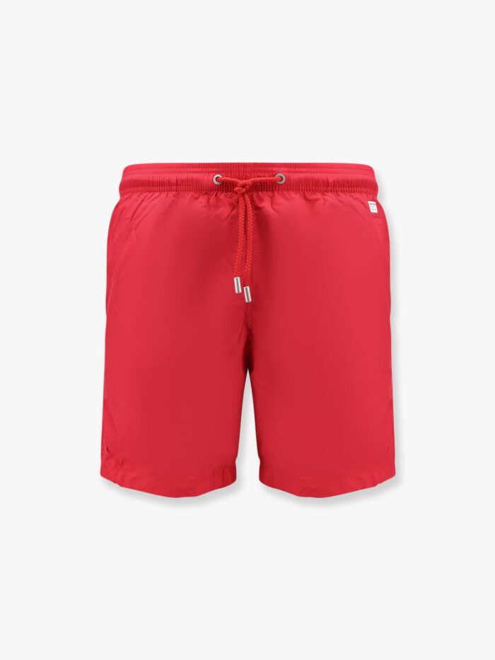MC2 SAINT BARTH Lighting Pantone Nylon Swim Trunks With Logo Patch