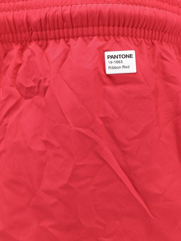 MC2 SAINT BARTH Lighting Pantone Nylon Swim Trunks With Logo Patch