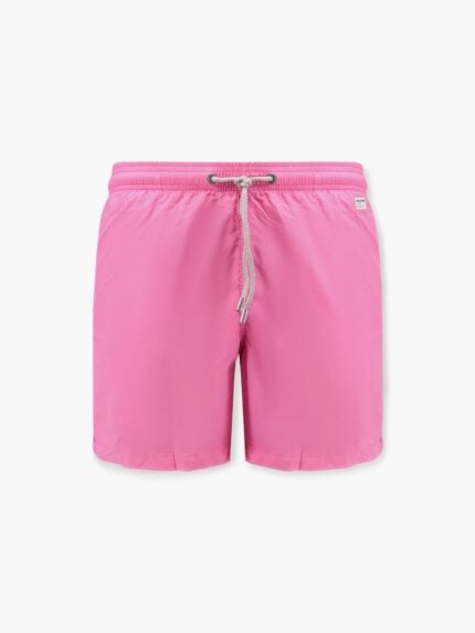 MC2 SAINT BARTH Lighting Pantone Nylon Swim Trunks With Logo Patch