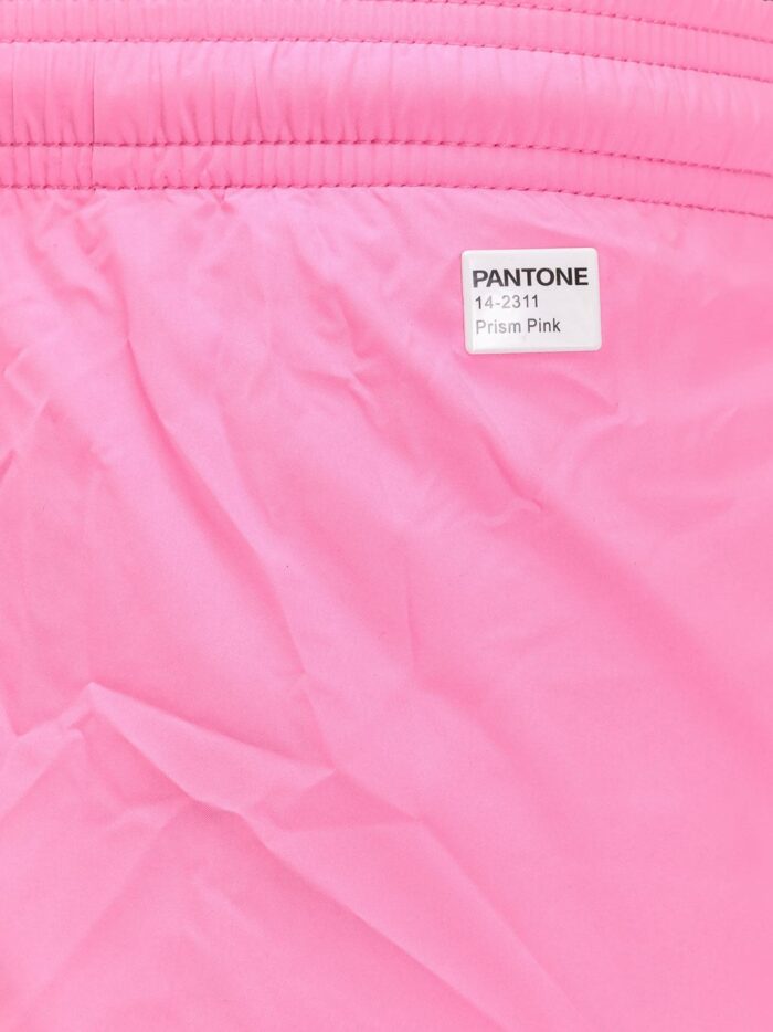 MC2 SAINT BARTH Lighting Pantone Nylon Swim Trunks With Logo Patch