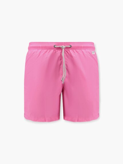 MC2 SAINT BARTH Lighting Pantone Nylon Swim Trunks With Logo Patch