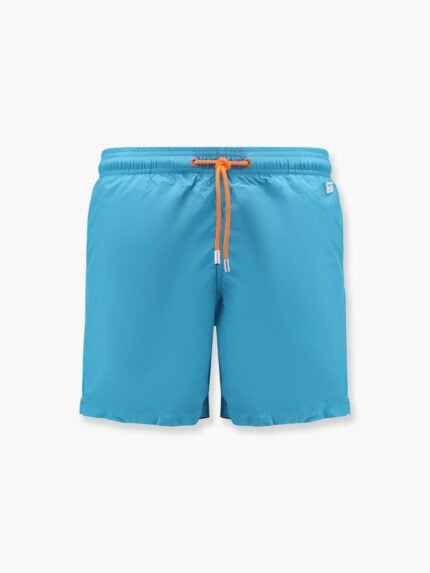MC2 SAINT BARTH Lighting Pantone Polyester Swim Trunks With Logo Patch