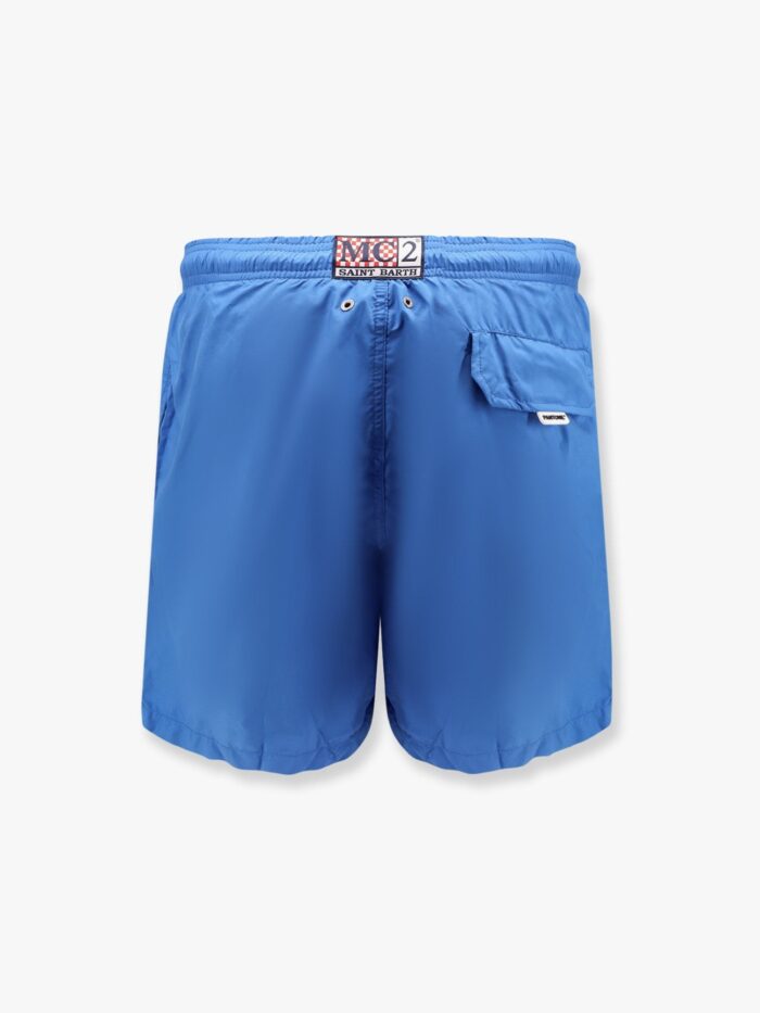 MC2 SAINT BARTH Lighting Pantone Swim Trunks With Logo Patch