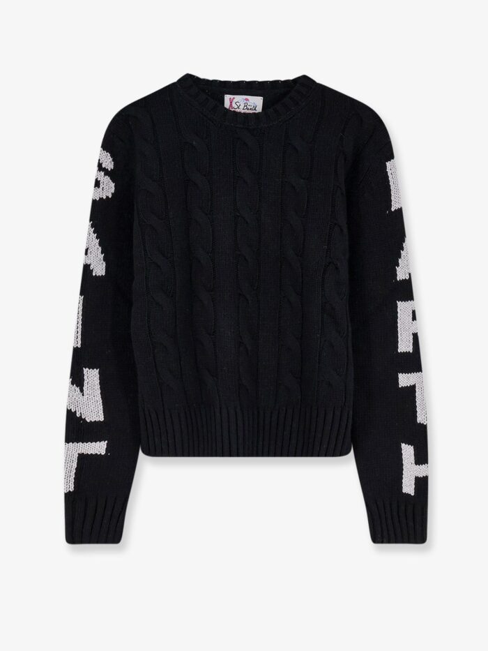 mc2 saint barth malmo wool blend cable knit sweater MC2 SAINT BARTH Malmo Wool Blend Cable Knit Sweater