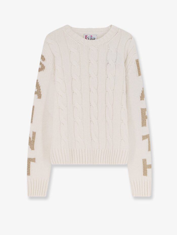 MC2 SAINT BARTH Malmo Wool Blend Cable Knit Sweater