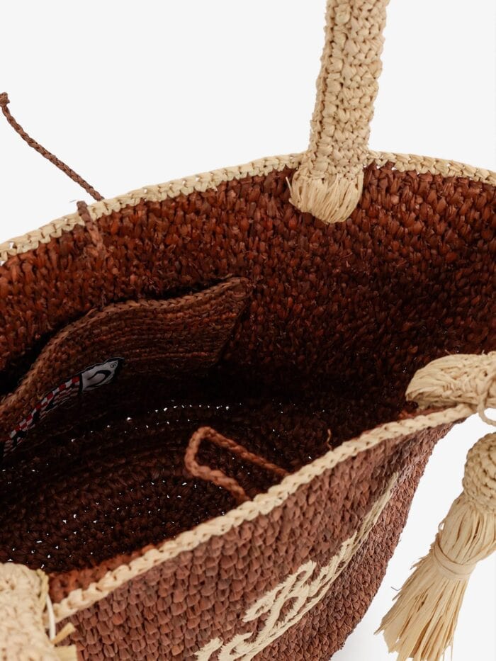 MC2 SAINT BARTH Marcy Raffia Handbag