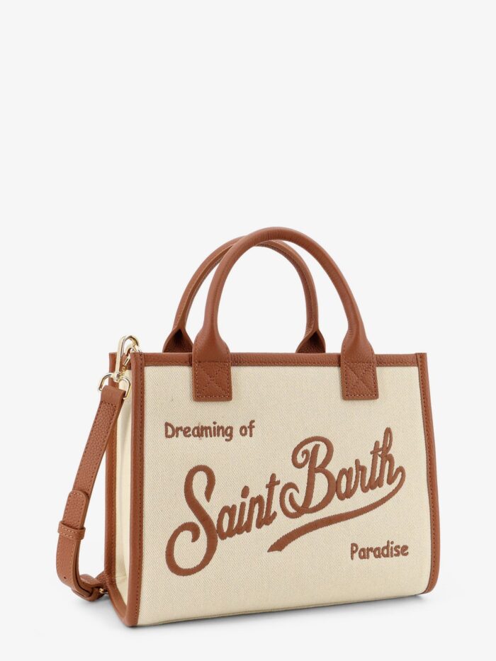 MC2 SAINT BARTH Midi Canvas Vanity Bag With Embroidered Logo On The Front