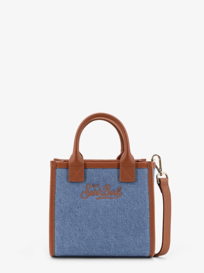 MC2 SAINT BARTH Mini Vanity Bag Denim Crossbody Bag