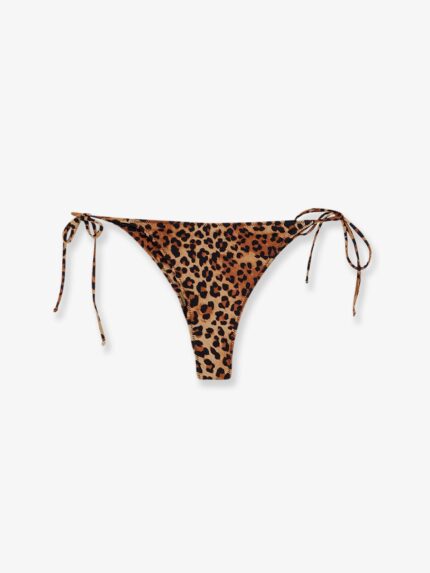 MC2 SAINT BARTH Nylon Bikini Bottoms With Animal Print
