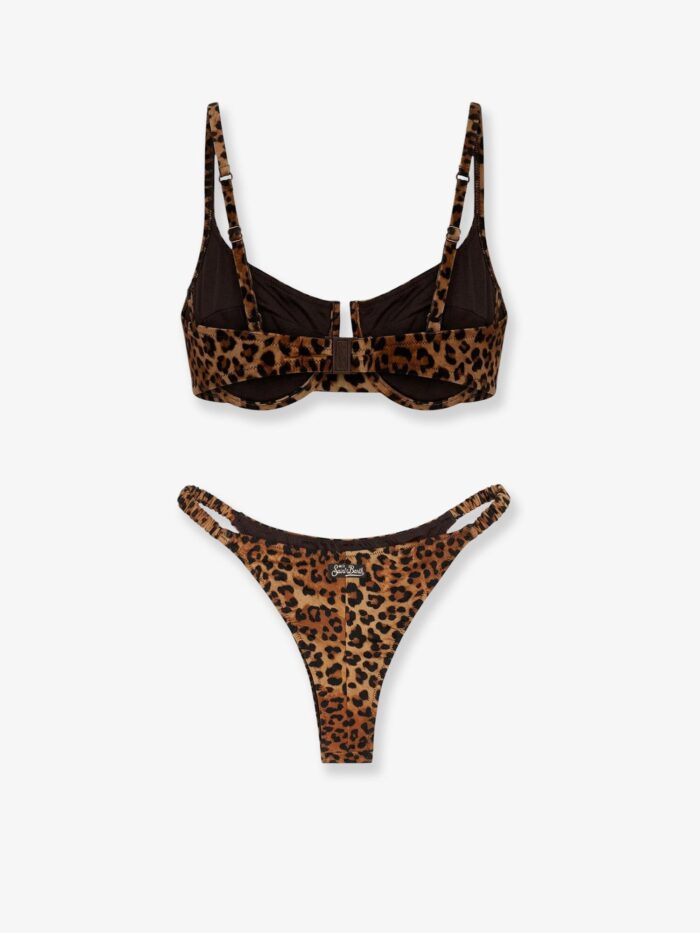 MC2 SAINT BARTH Nylon Bikini With Animal Print