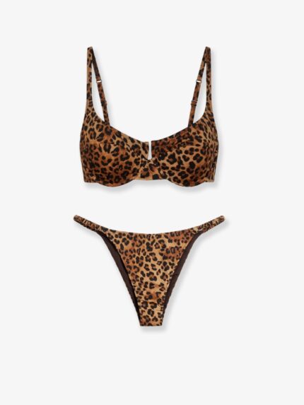 MC2 SAINT BARTH Nylon Bikini With Animal Print