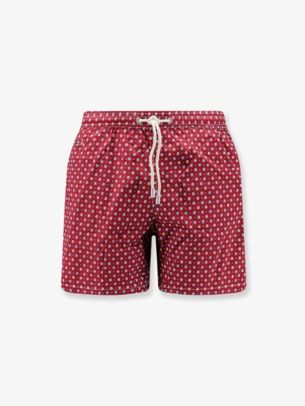 MC2 SAINT BARTH Nylon Swim Shorts With All-over Micro Pattern