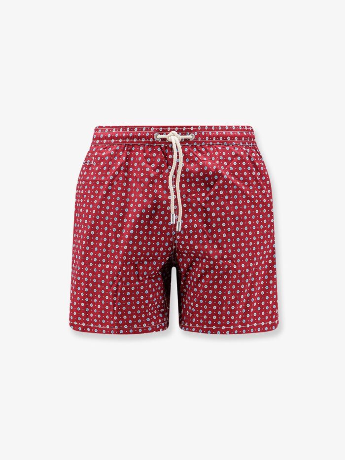 MC2 SAINT BARTH Nylon Swim Shorts With All-over Micro Pattern