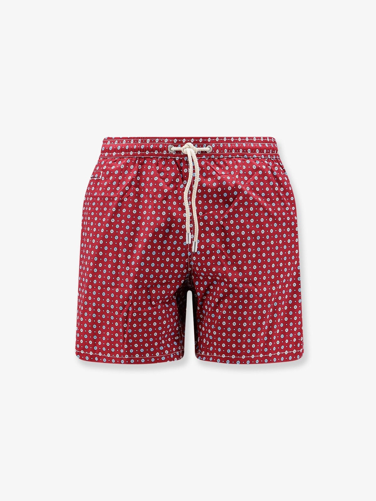 MC2 SAINT BARTH Nylon Swim Shorts With All-over Micro Pattern