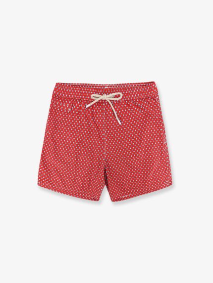 MC2 SAINT BARTH Nylon Swim Shorts With All-over Micro Pattern
