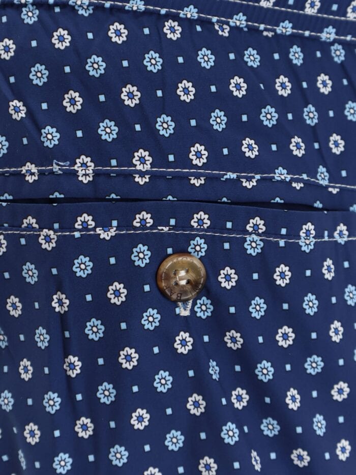 MC2 SAINT BARTH Nylon Swim Shorts With All-over Micro Pattern