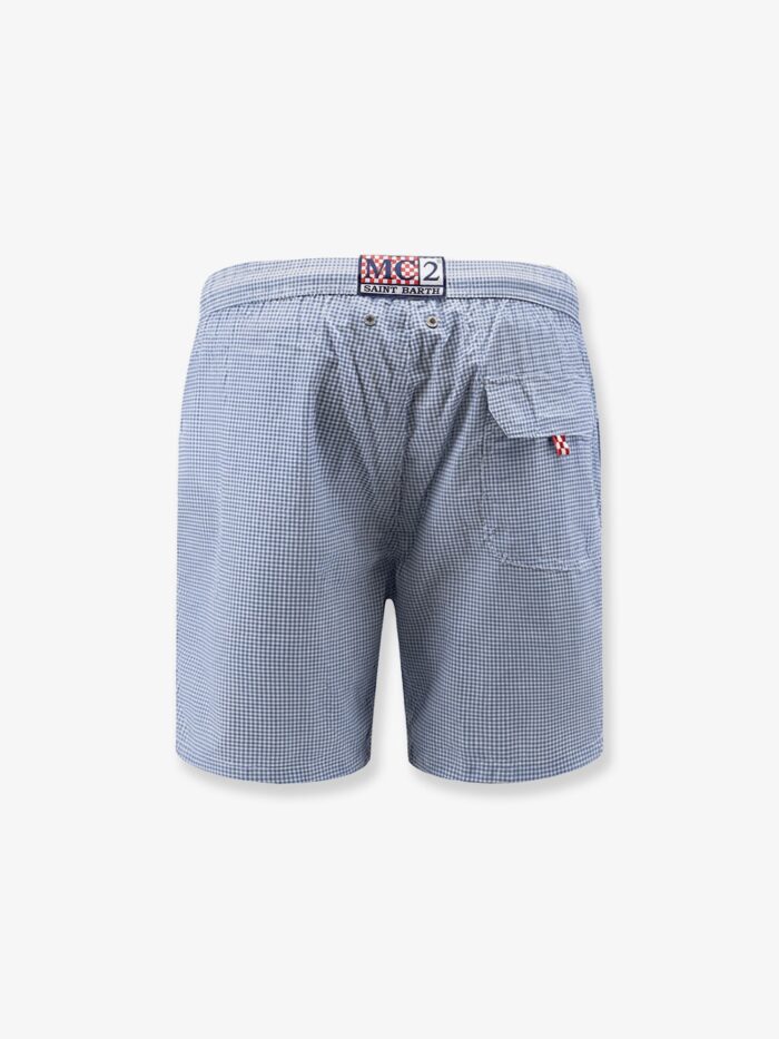 MC2 SAINT BARTH Nylon Swim Shorts With Micro Pattern