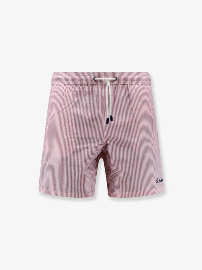 MC2 SAINT BARTH Patmos Swim Trunks With Striped Motif