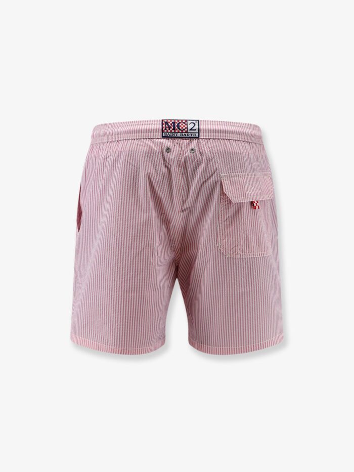 MC2 SAINT BARTH Patmos Swim Trunks With Striped Motif