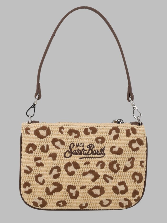 MC2 SAINT BARTH POCHETTE "PARISIENNE" MINI EFFETTO PAGLIA