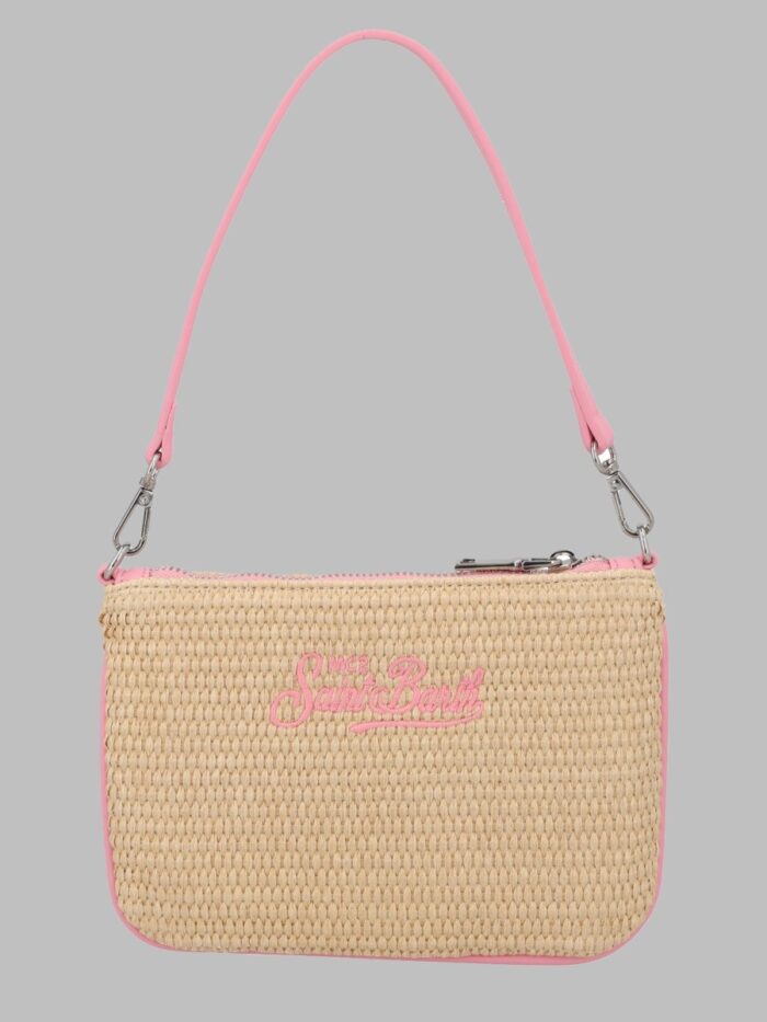 MC2 SAINT BARTH POCHETTE "PARISIENNE" MINI EFFETTO PAGLIA