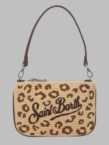 MC2 SAINT BARTH POCHETTE "PARISIENNE" MINI EFFETTO PAGLIA