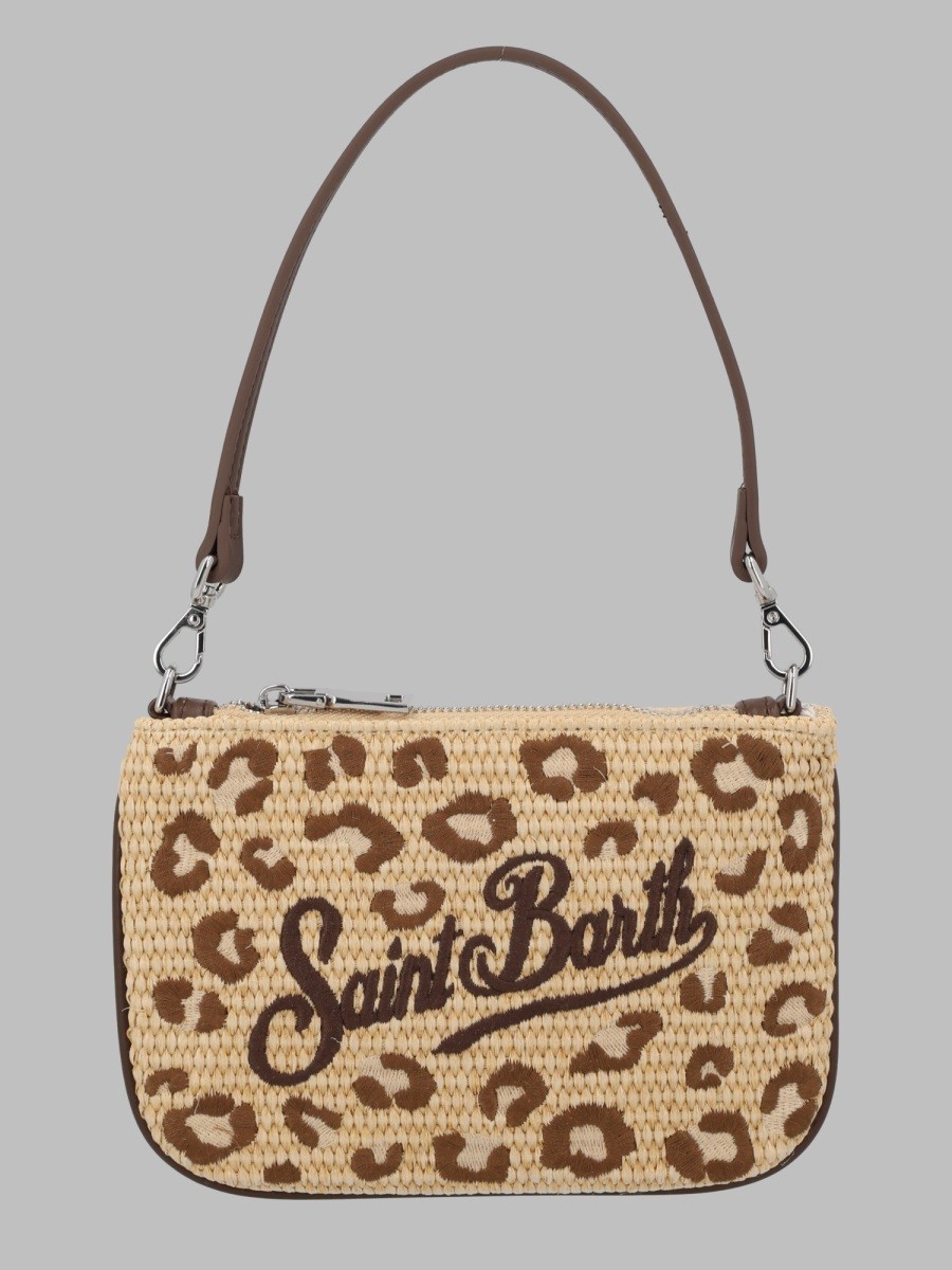 MC2 SAINT BARTH POCHETTE "PARISIENNE" MINI EFFETTO PAGLIA