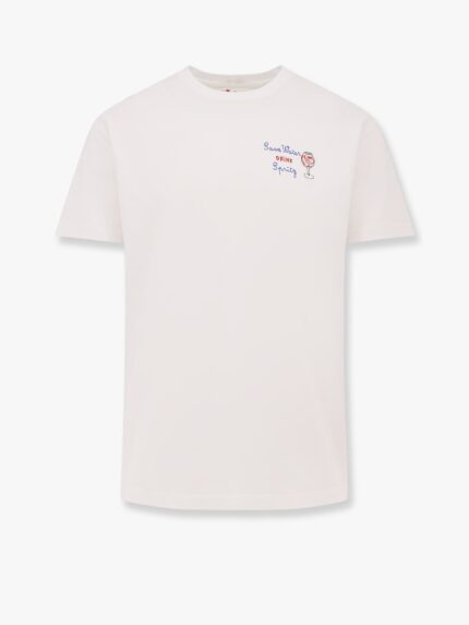 MC2 SAINT BARTH Portofino T-shirt With Save Water Drink Spritz Embroidery
