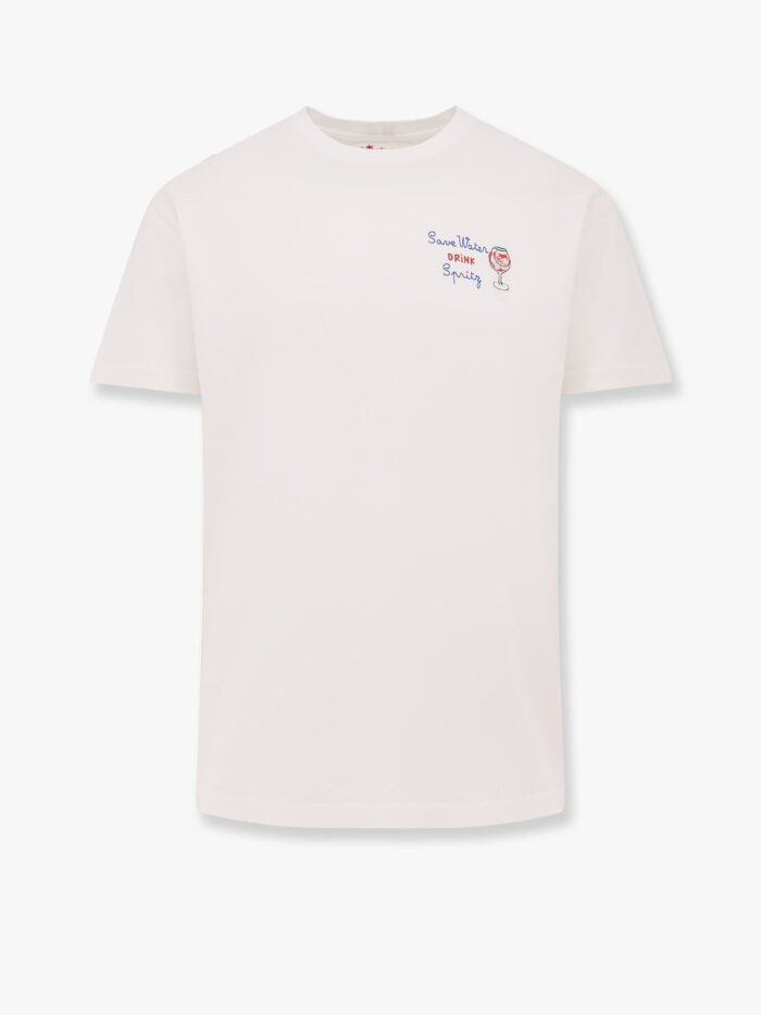 MC2 SAINT BARTH Portofino T-shirt With Save Water Drink Spritz Embroidery