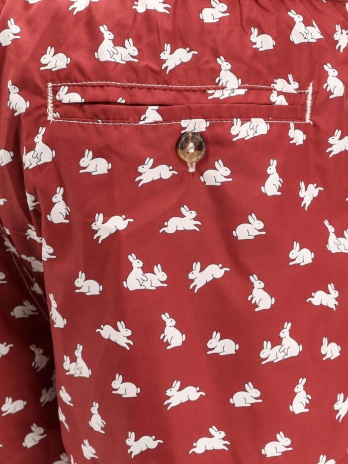 MC2 SAINT BARTH Recycled Nylon Swim Trunks With Bunny Hop Print