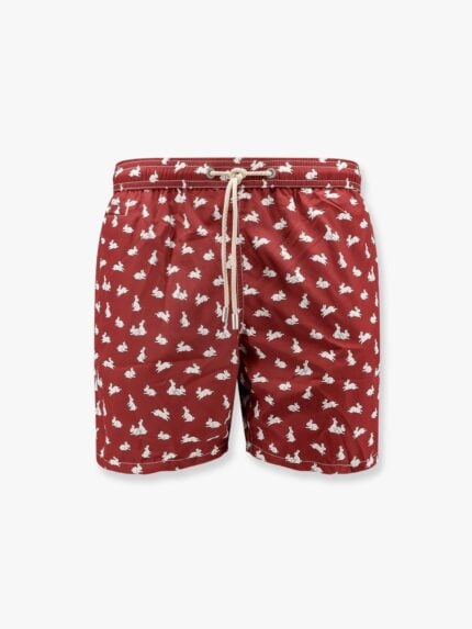 MC2 SAINT BARTH Recycled Nylon Swim Trunks With Bunny Hop Print