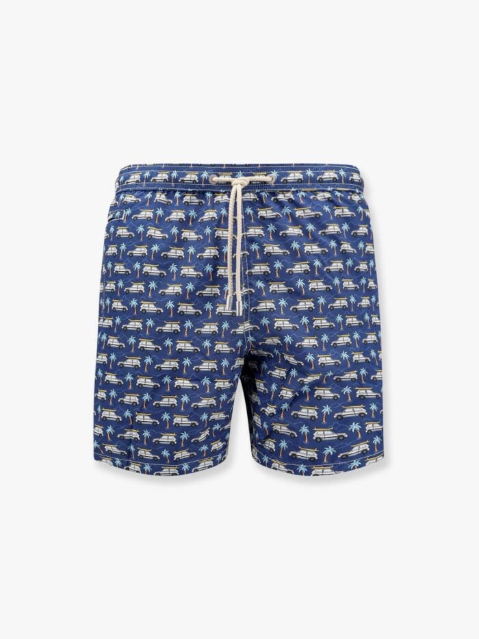 MC2 SAINT BARTH Recycled Nylon Swim Trunks With Panda Vojage 61