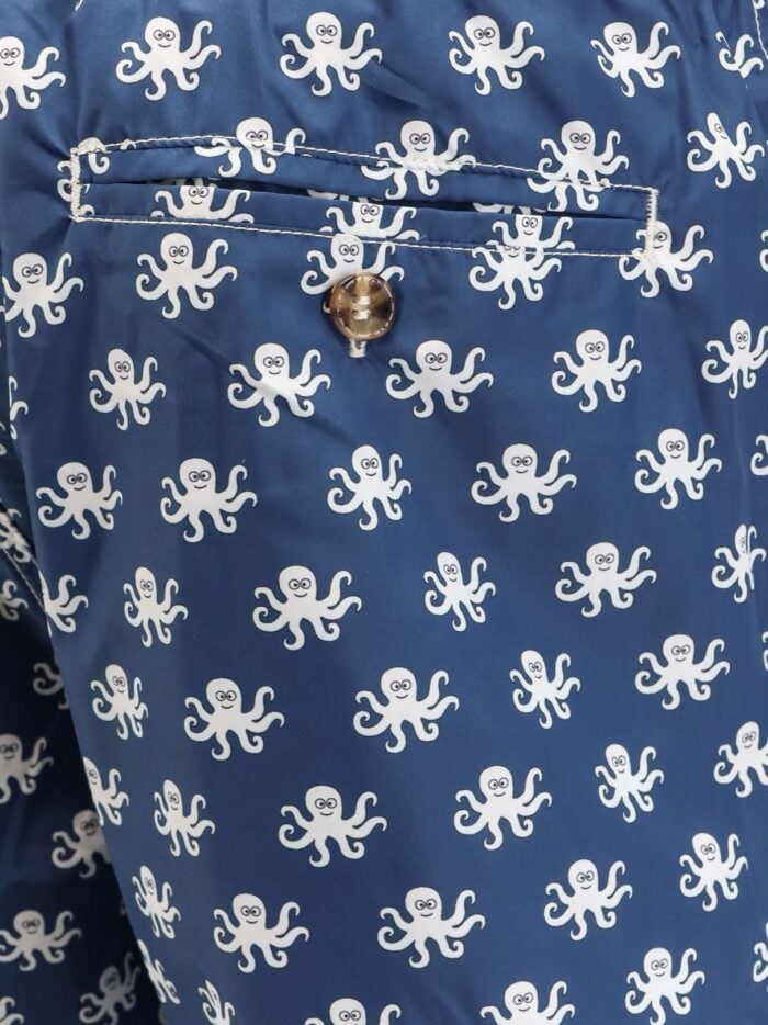 MC2 SAINT BARTH Recycled Nylon Swim Trunks With Polpo Gang Print