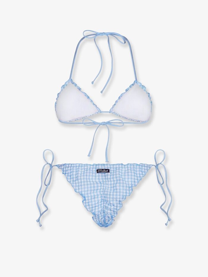 MC2 SAINT BARTH Sagitami Nylon Bikini With Vichy Pattern