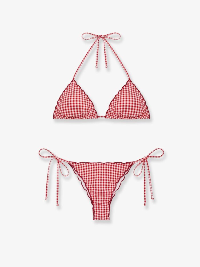MC2 SAINT BARTH Sagitami Nylon Bikini With Vichy Pattern