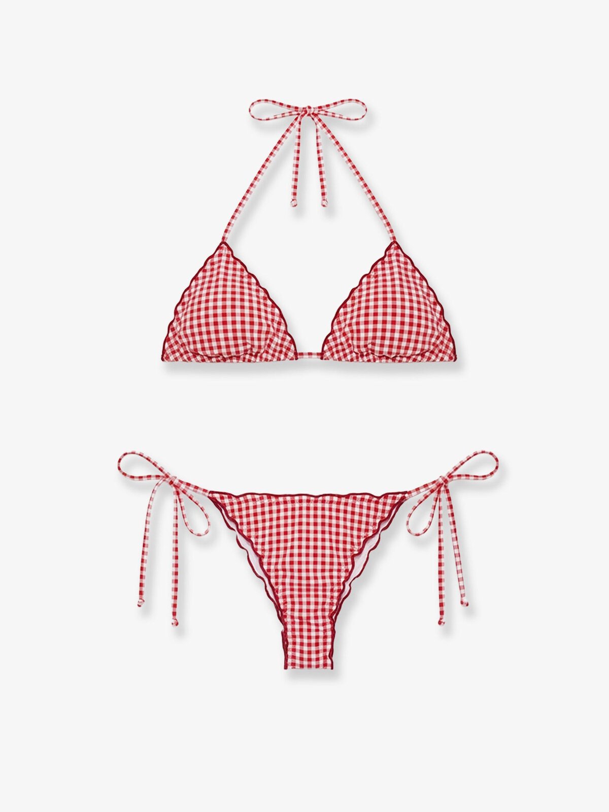 MC2 SAINT BARTH Sagitami Nylon Bikini With Vichy Pattern