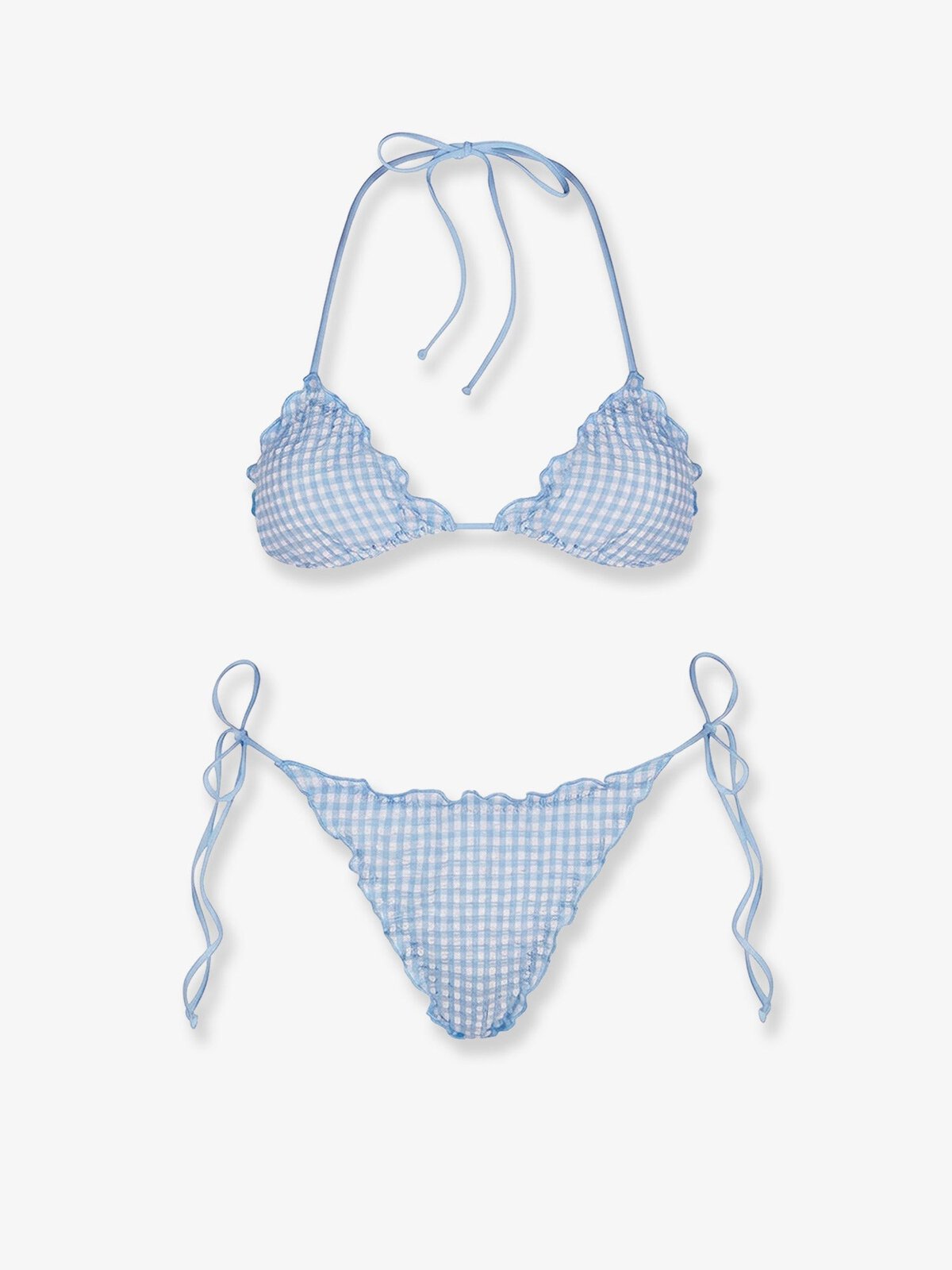 MC2 SAINT BARTH Sagitami Nylon Bikini With Vichy Pattern