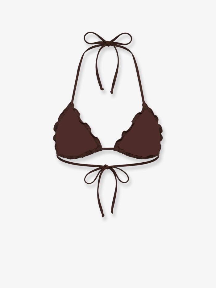 MC2 SAINT BARTH Sagittarius Bikini Top With All-over Embroidery