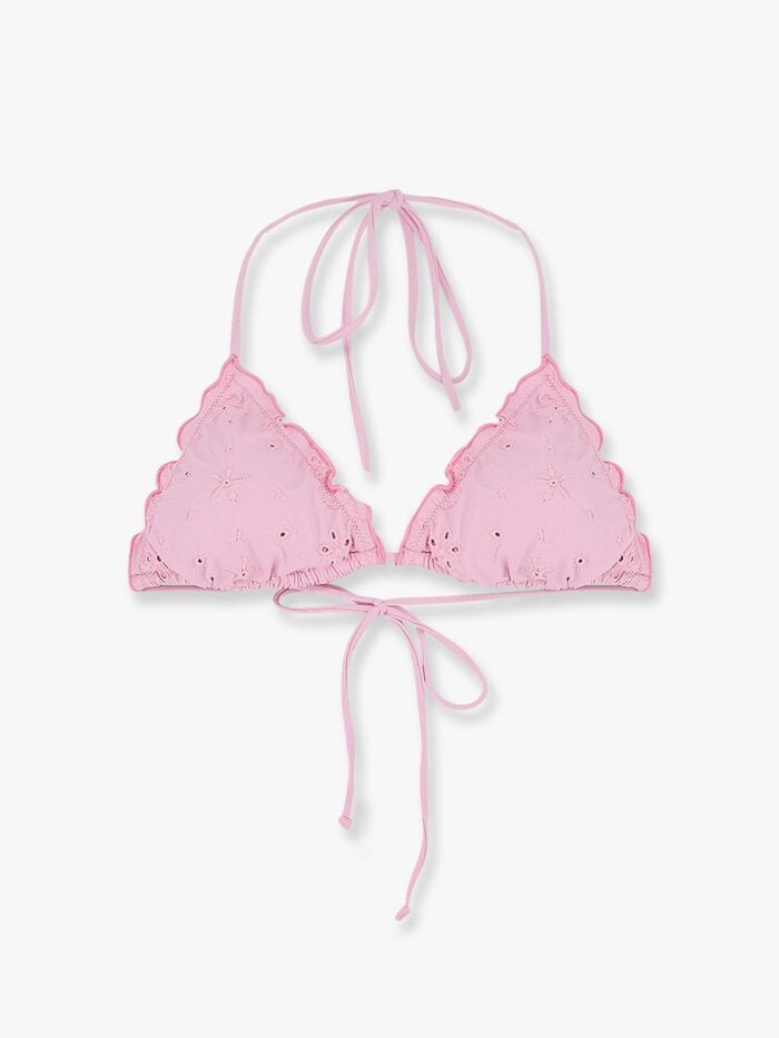 MC2 SAINT BARTH Sagittarius Bikini Top With Embroidery